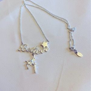 Disney Tinkerbell “Believe” Necklace